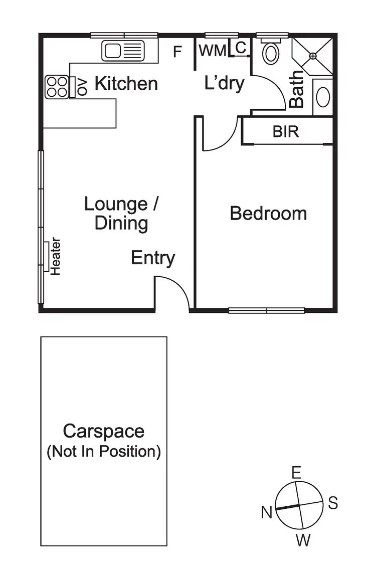 Floorplan of Homely unit listing, 1/6 Marine Avenue, St Kilda VIC 3182