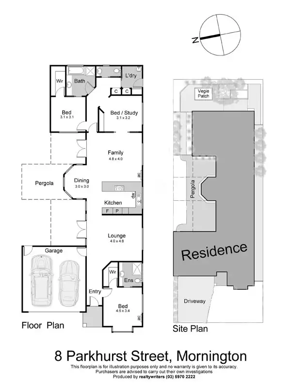 Floorplan of Homely house listing, 8 Parkhurst Street, Mornington VIC 3931