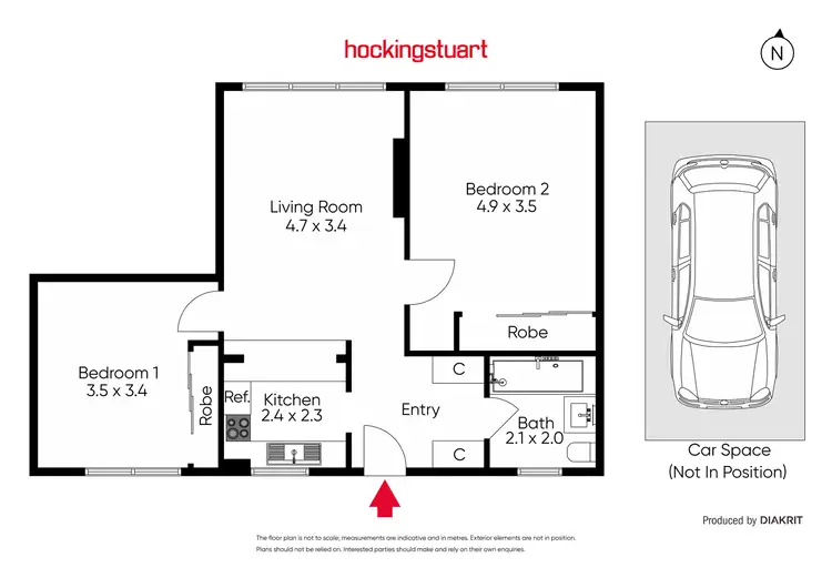 Floorplan of Homely apartment listing, 27/78 Queens Road, Melbourne VIC 3004