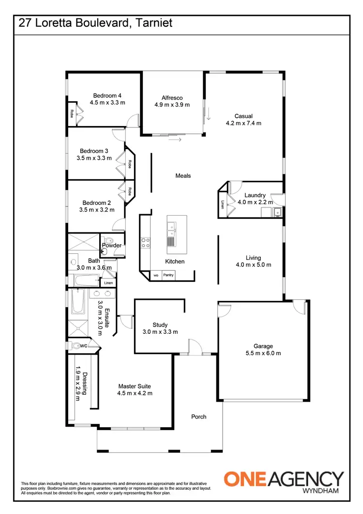 Floorplan of Homely house listing, 27 Loretta Boulevard, Tarneit VIC 3029