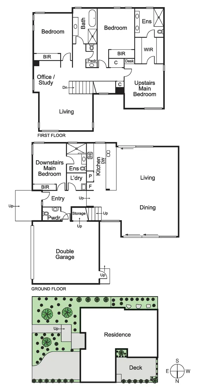 Floorplan of Homely townhouse listing, 1 Clapperton Street, Bentleigh VIC 3204
