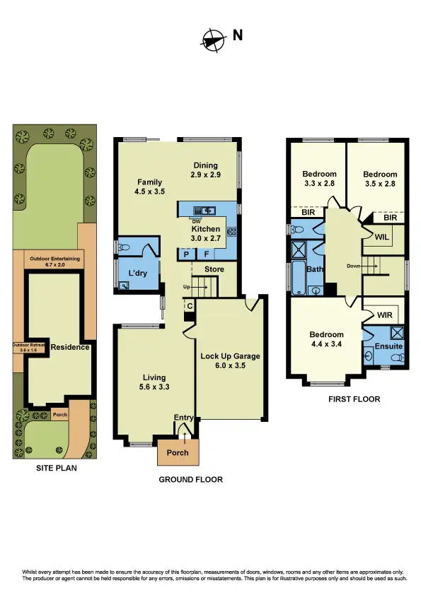 Floorplan of Homely townhouse listing, 92 Saltley Street, South Kingsville VIC 3015