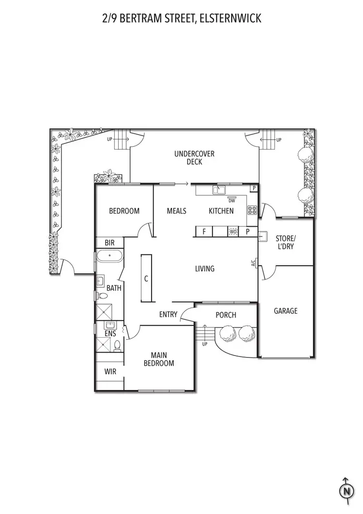 Floorplan of Homely unit listing, 2/9 Bertram Street, Elsternwick VIC 3185