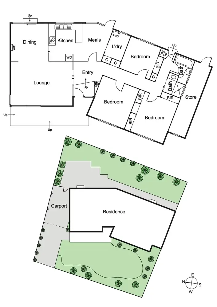 Floorplan of Homely house listing, 5 Parton Court, Carnegie VIC 3163