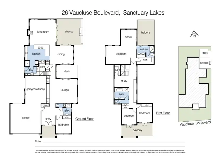 Floorplan of Homely house listing, 26 Vaucluse Boulevard, Sanctuary Lakes VIC 3030