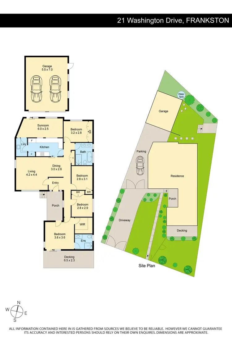 Floorplan of Homely house listing, 21 Washington Drive, Frankston VIC 3199