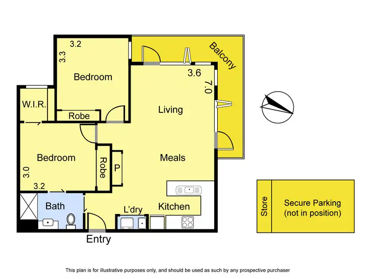 Floorplan of Homely unit listing, 3/28 Diamond Boulevard, Greensborough VIC 3088