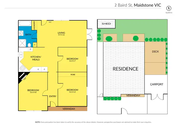Floorplan of Homely house listing, 2 Baird Street, Maidstone VIC 3012
