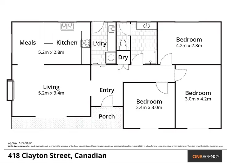 Floorplan of Homely house listing, 418 Clayton Street, Canadian VIC 3350