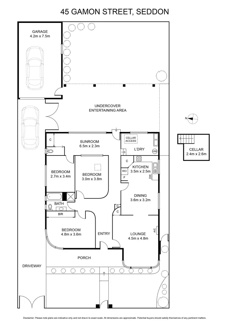 Floorplan of Homely house listing, 45 Gamon Street, Seddon VIC 3011