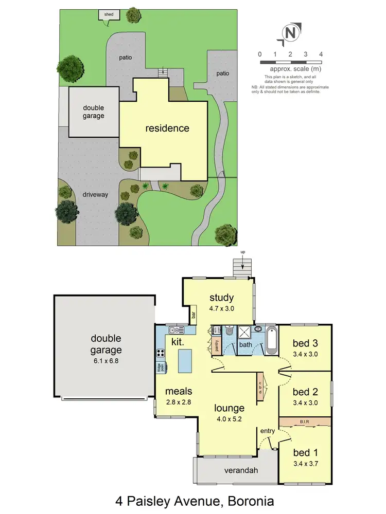 Floorplan of Homely house listing, 4 Paisley Avenue, Boronia VIC 3155