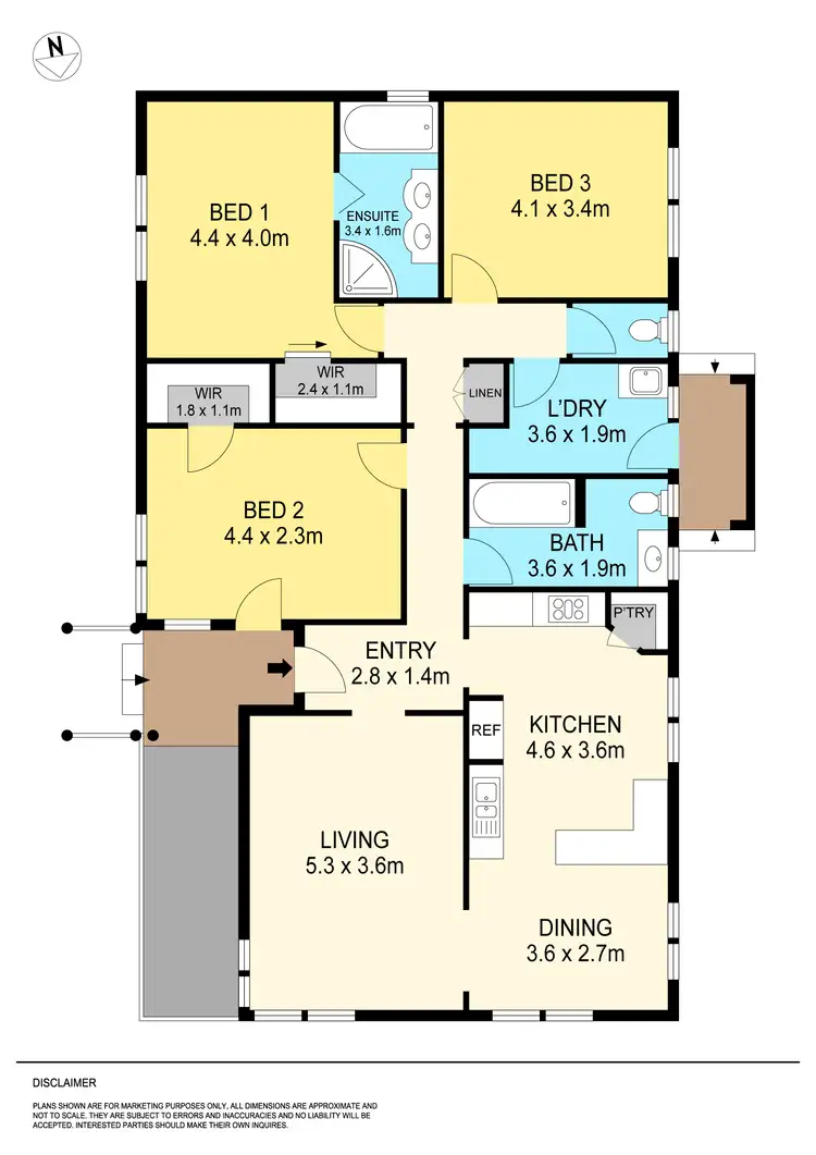 Floorplan of Homely house listing, 61 Hastings Street, Wendouree VIC 3355