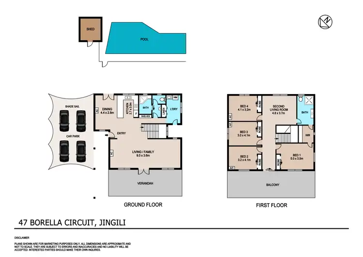 Floorplan of Homely house listing, 47 Borella Circuit, Jingili NT 810