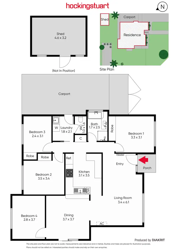 Floorplan of Homely house listing, 24 Tatlow Drive, Epping VIC 3076
