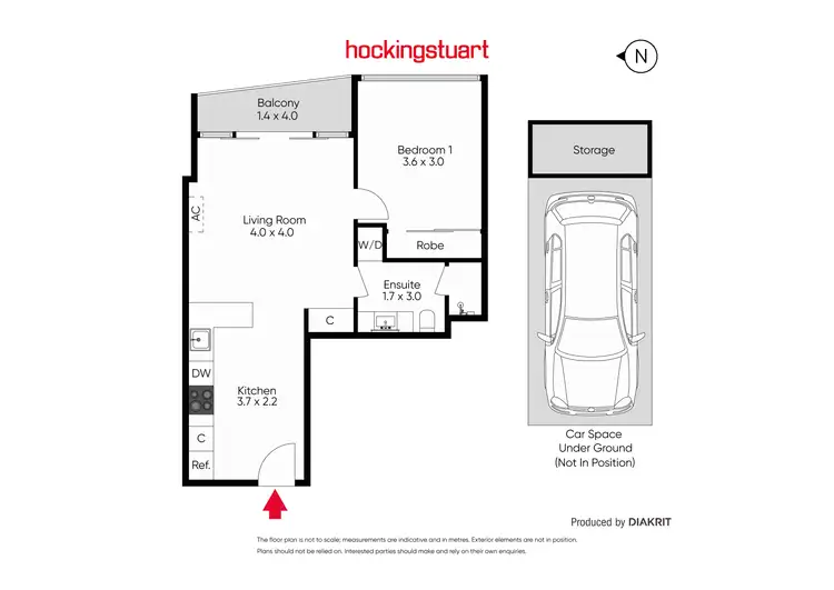 Floorplan of Homely apartment listing, 1603/3-5 St Kilda Road, St Kilda VIC 3182