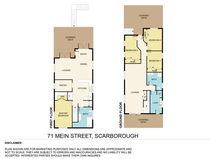 Floorplan of Homely house listing, 71 Mein Street, Scarborough QLD 4020