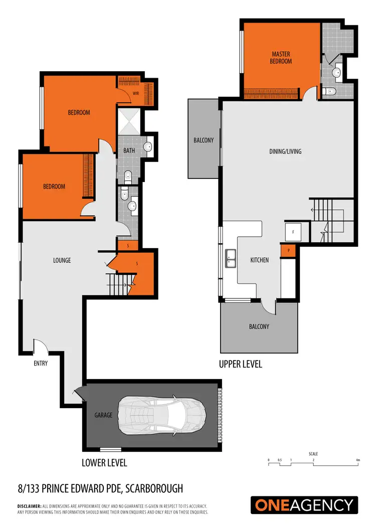 Floorplan of Homely townhouse listing, 8/133 Prince Edward Parade, Scarborough QLD 4020