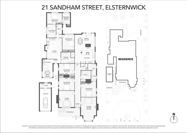 Floorplan of Homely house listing, 21 Sandham Street, Elsternwick VIC 3185