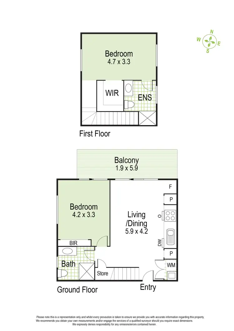 Floorplan of Homely apartment listing, 107/356 Carlisle Street, St Kilda East VIC 3183