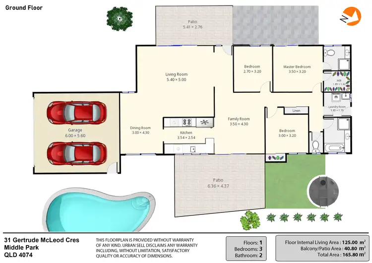 Floorplan of Homely house listing, 31 Gertrude Mcleod Crescent, Middle Park QLD 4074