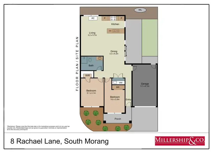 Floorplan of Homely unit listing, 8 Rachael Lane, South Morang VIC 3752
