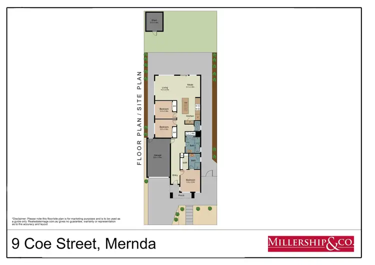 Floorplan of Homely house listing, 9 Coe Street, Mernda VIC 3754