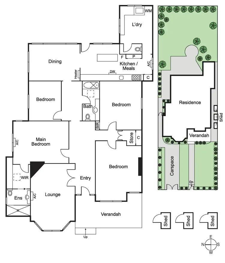 Floorplan of Homely house listing, 16 Gardenia Road, Gardenvale VIC 3185