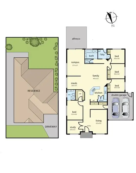 Floorplan of Homely house listing, 22 Olive Road, Lynbrook VIC 3975