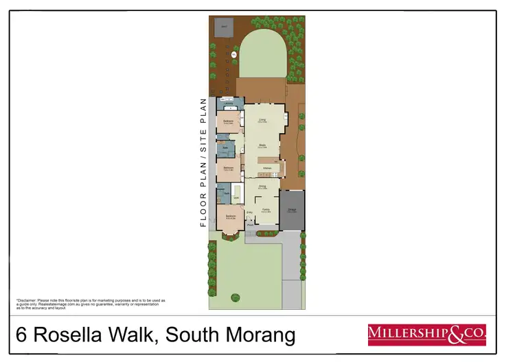Floorplan of Homely house listing, 6 Rosella Walk, South Morang VIC 3752