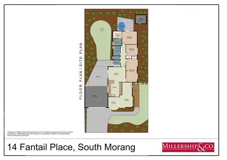 Floorplan of Homely house listing, 14 Fantail Place, South Morang VIC 3752