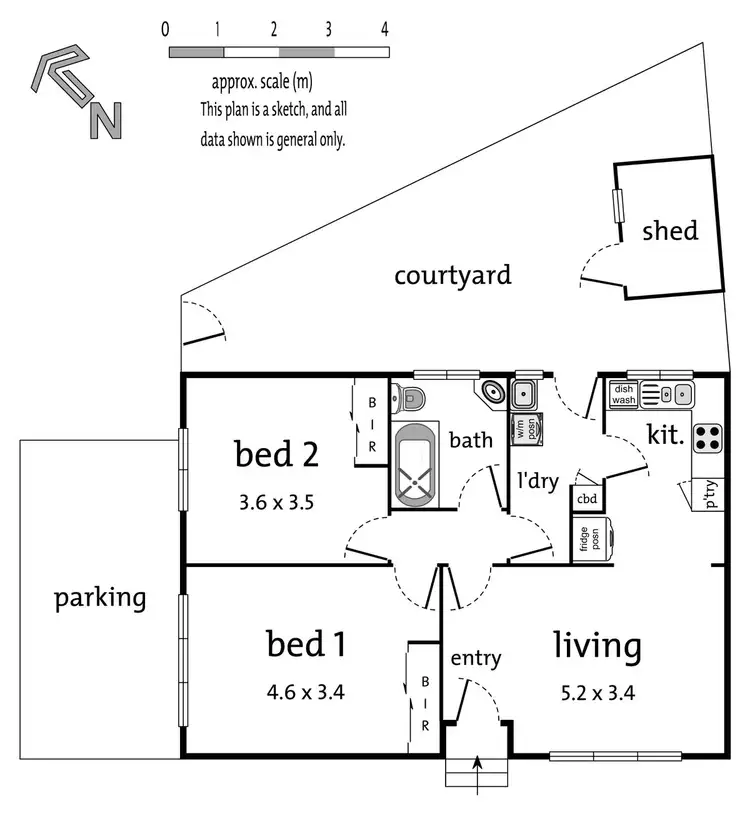 Floorplan of Homely unit listing, 1/30 Morcom Avenue, Ringwood East VIC 3135