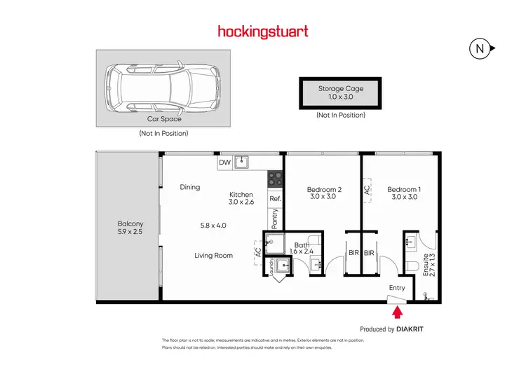 Floorplan of Homely apartment listing, 304/687 Glen Huntly Road, Caulfield VIC 3162