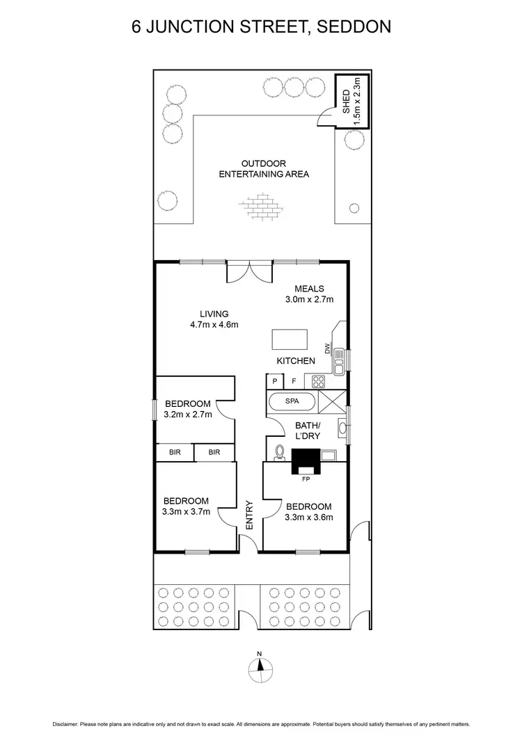 Floorplan of Homely house listing, 6 Junction Street, Seddon VIC 3011