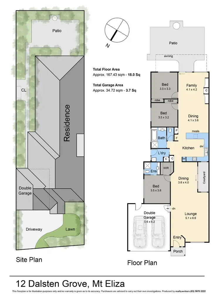 Floorplan of Homely house listing, 12 Dalsten Grove, Mount Eliza VIC 3930