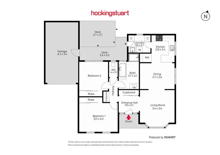 Floorplan of Homely townhouse listing, 2/221 York Street, Ballarat East VIC 3350