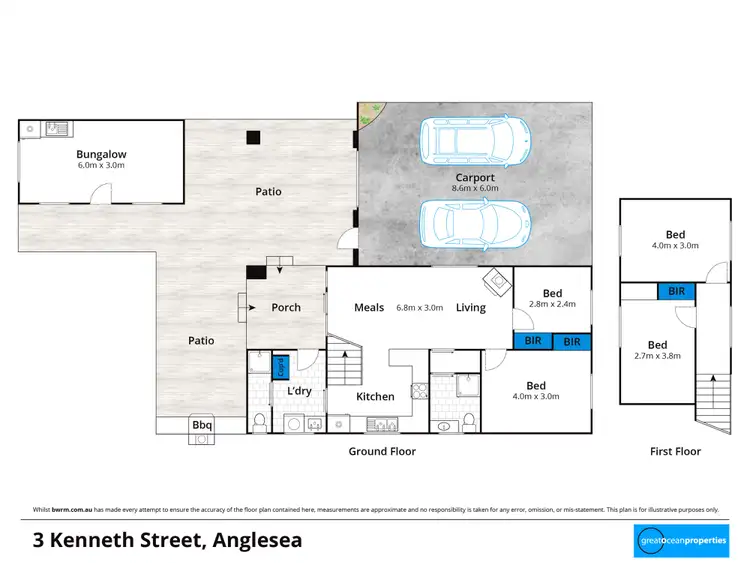 Floorplan of Homely house listing, 3 Kenneth Street, Anglesea VIC 3230