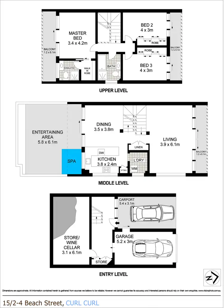 Floorplan of Homely house listing, 15/2-4 Beach Street, Curl Curl NSW 2096