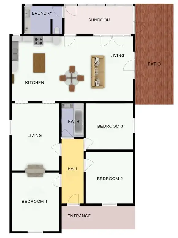 Floorplan of Homely house listing, 34 Frazer Street, Daylesford VIC 3460