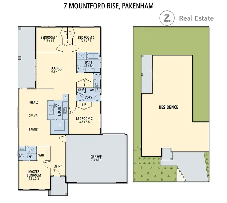 Floorplan of Homely house listing, 7 Mountford Rise, Pakenham VIC 3810