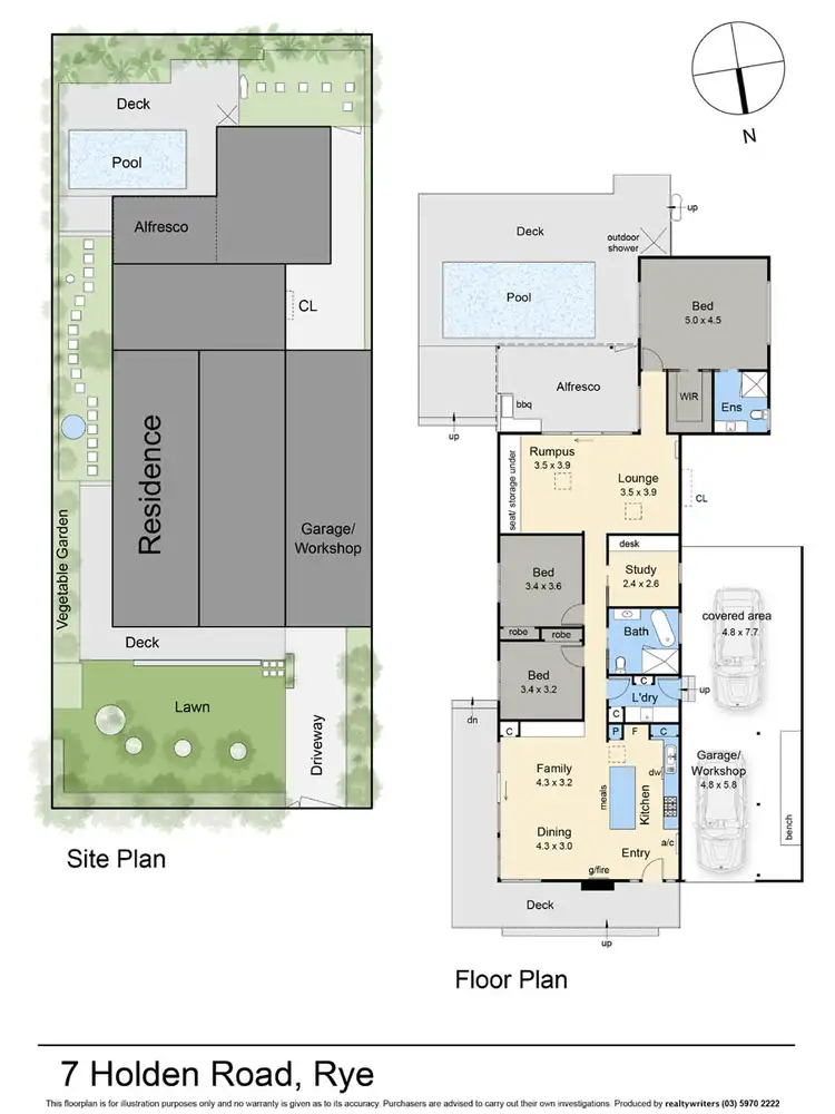 Floorplan of Homely house listing, 7 Holden Road, Rye VIC 3941