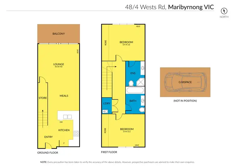 Floorplan of Homely apartment listing, 48/4 Wests Road, Maribyrnong VIC 3032