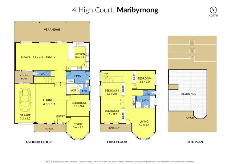 Floorplan of Homely house listing, 4 High Court, Maribyrnong VIC 3032