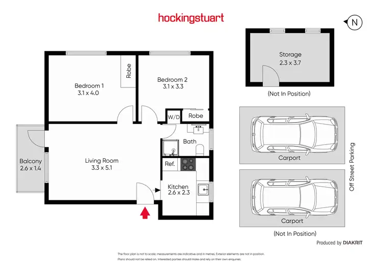 Floorplan of Homely apartment listing, 1/29 The Avenue, Windsor VIC 3181