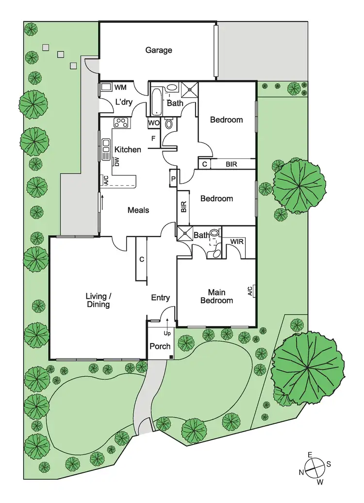 Floorplan of Homely townhouse listing, 48 Orrong Road, Elsternwick VIC 3185