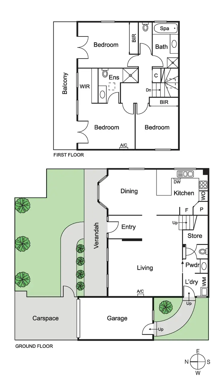 Floorplan of Homely townhouse listing, 1/246 Dandenong Road, St Kilda East VIC 3183