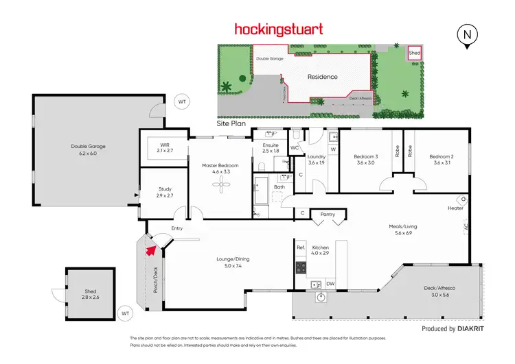 Floorplan of Homely house listing, 18 Overlea Avenue, Rosebud VIC 3939