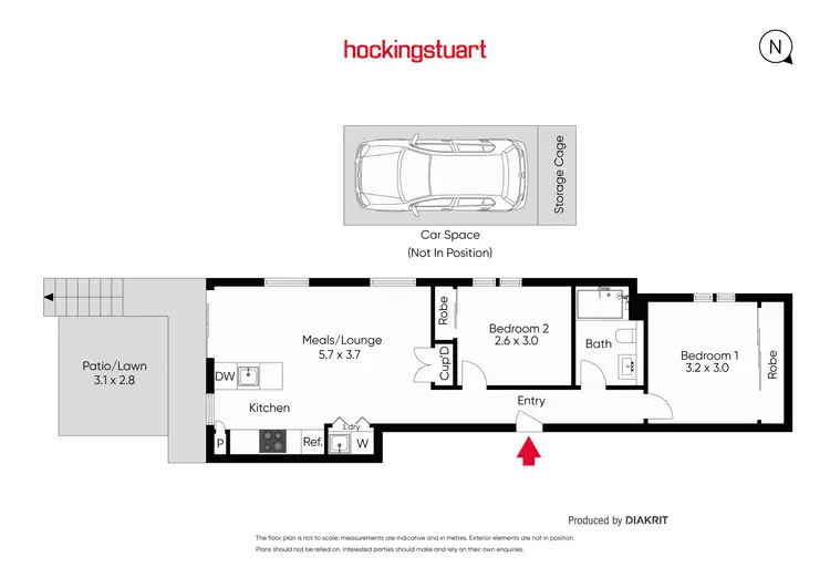Floorplan of Homely apartment listing, 1/25 Belmont Avenue North, Glen Iris VIC 3146