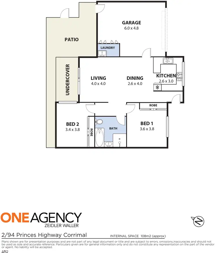 Floorplan of Homely villa listing, 2/94 Princes Highway, Corrimal NSW 2518
