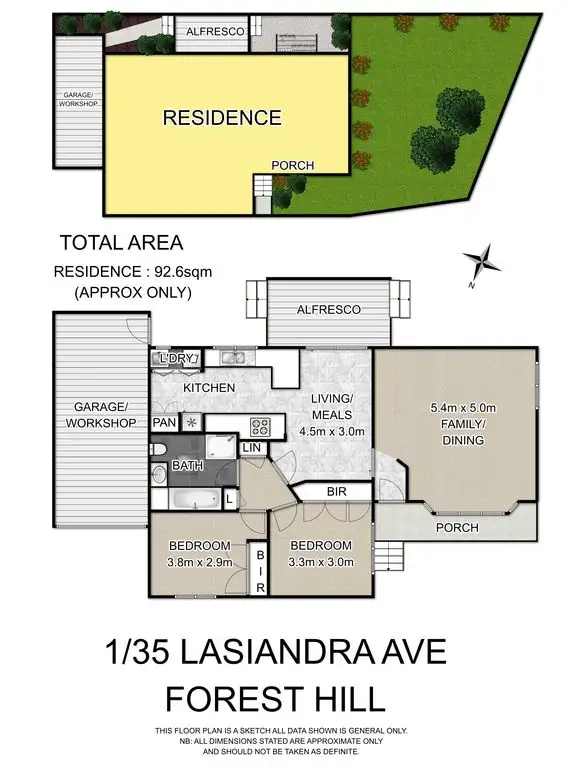 Floorplan of Homely unit listing, 1/35 Lasiandra Avenue, Forest Hill VIC 3131