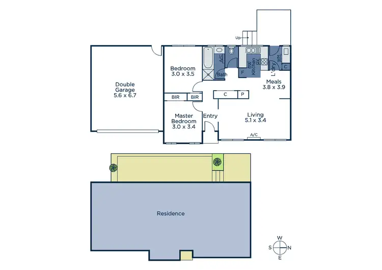 Floorplan of Homely unit listing, 2/19 Foch Street, Box Hill South VIC 3128